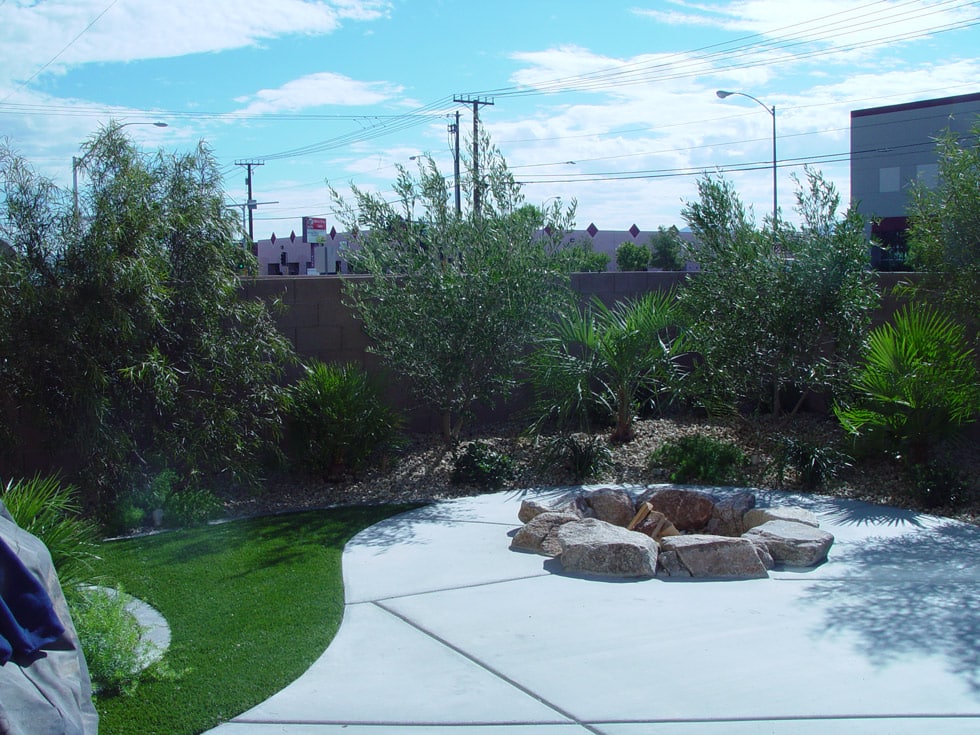Backyard Las Vegas landscaping