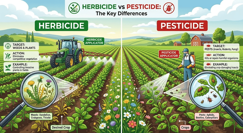 Herbicide vs Pesticide: What is the Difference