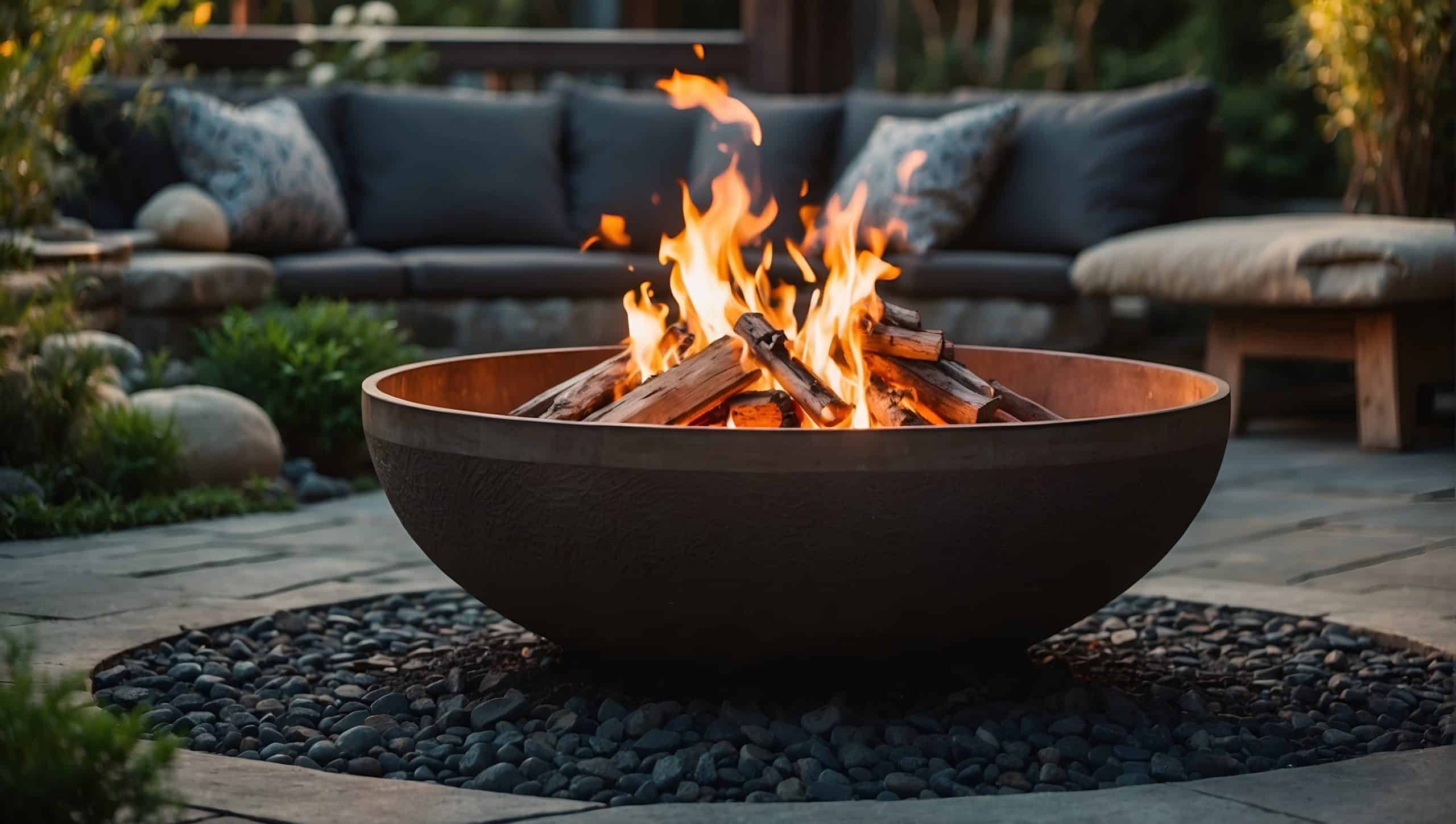 backyard fire pit landscaping ideas