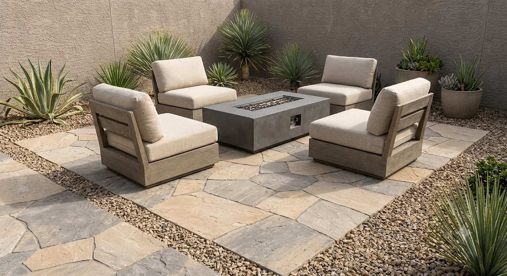 Backyard firepit ideas for patio