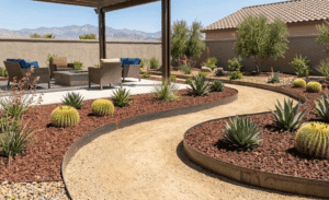 Landscape edging idea with metals