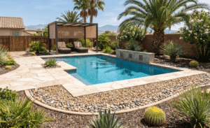 Edging ideas for pool surroundings
