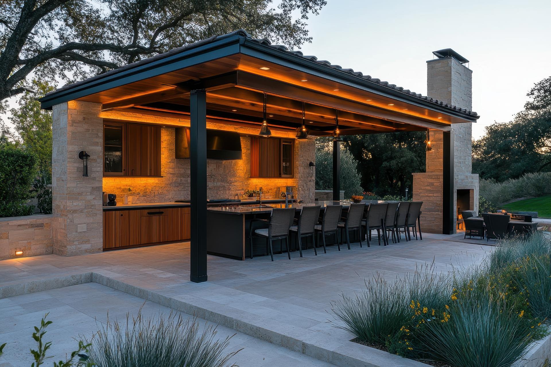 design an outdoor kitchen