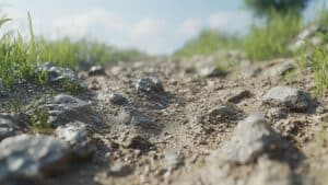 Patio base construction for patio landscaping