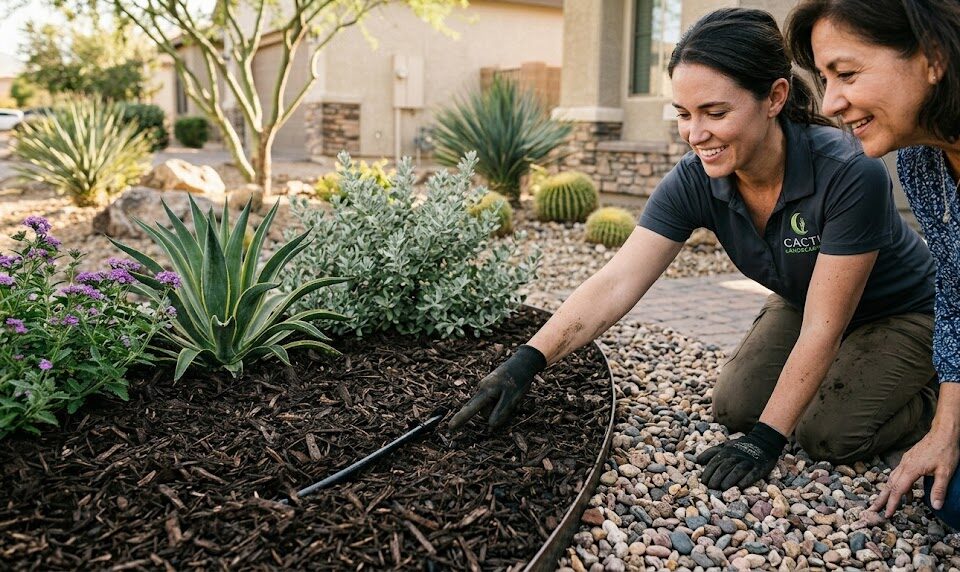 Mulch vs rock. Which is better for Las Vegas homeowners