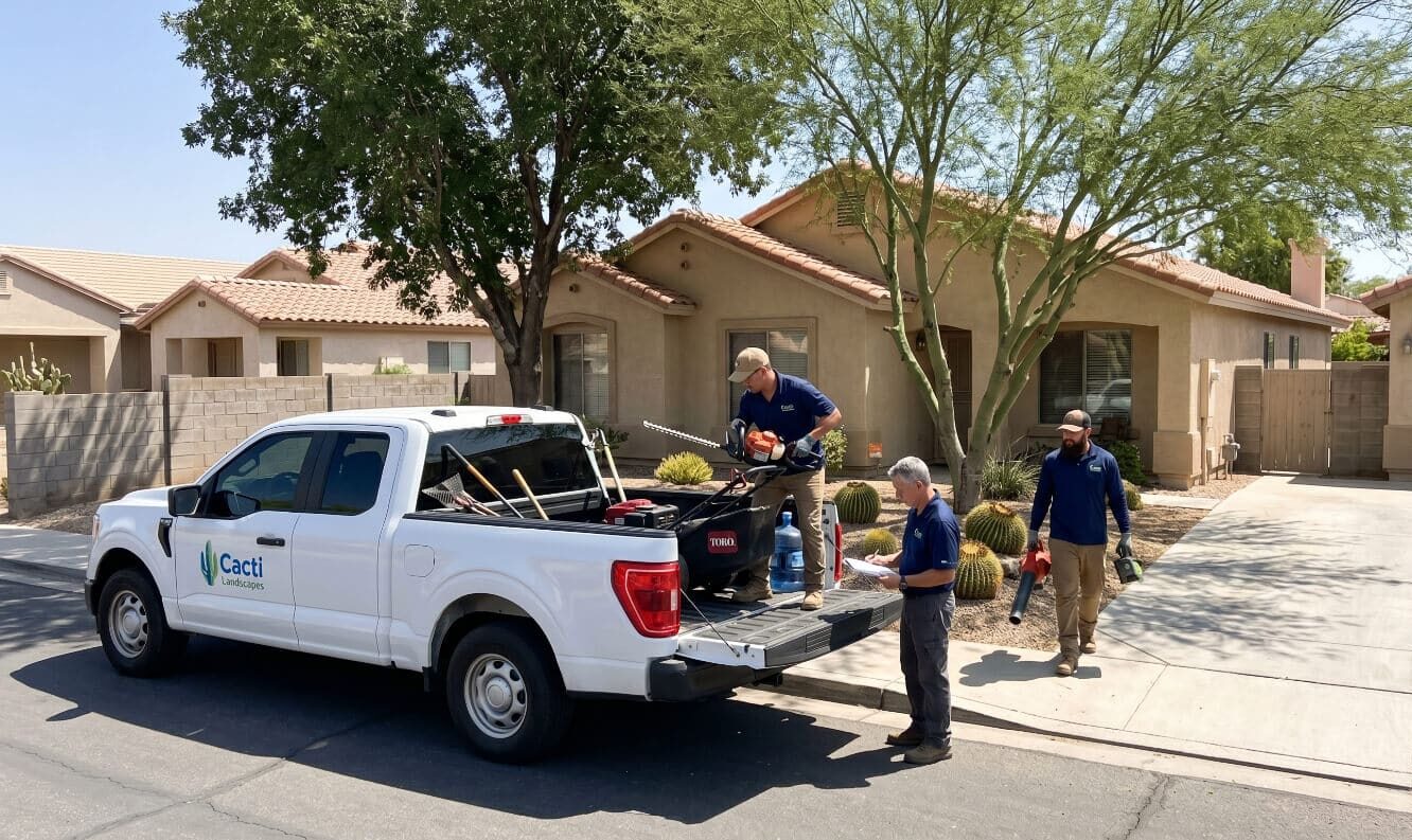 Yard maintenance services in Paradise.