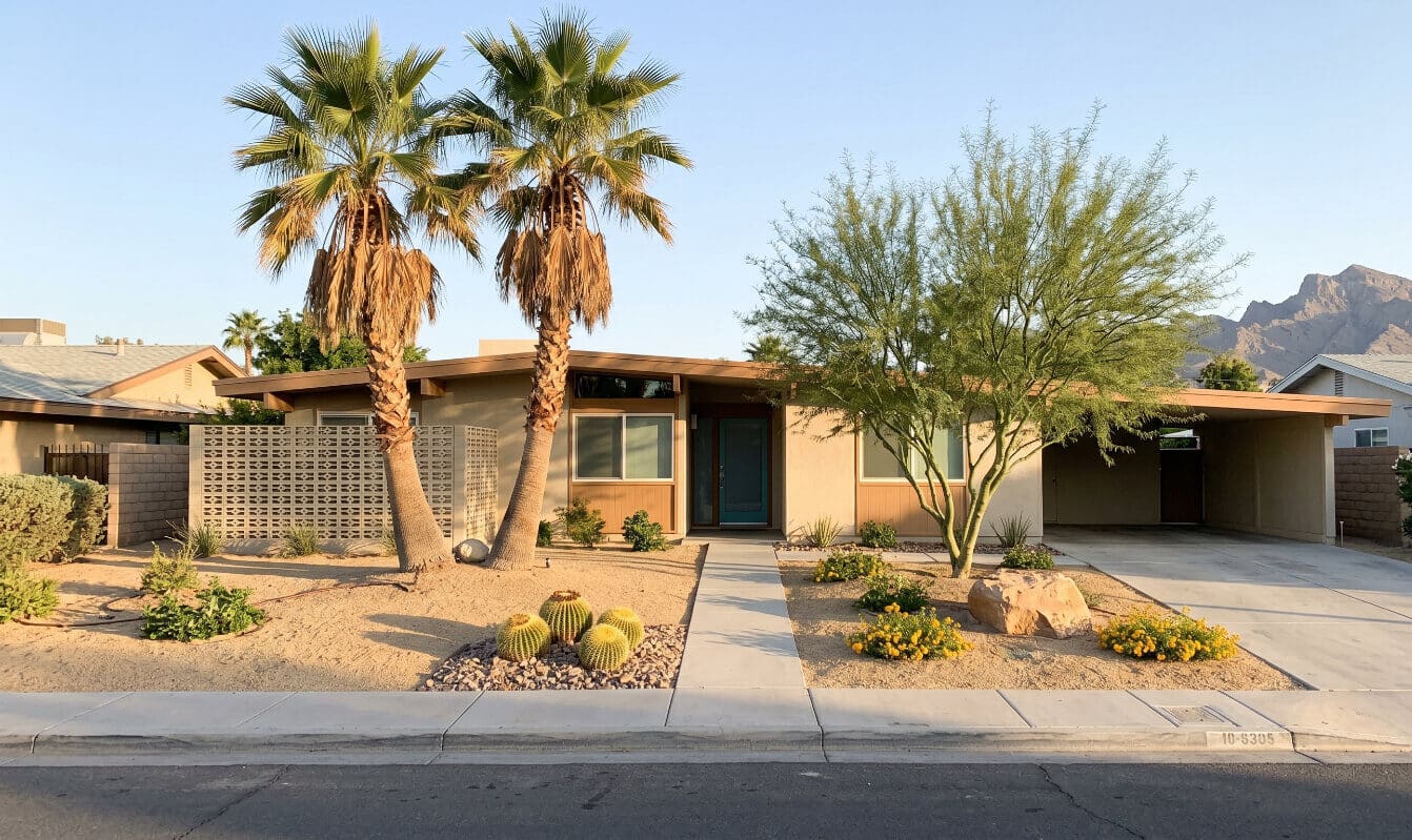 Xeriscaping in desert climate of Henderson