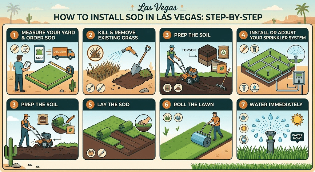 How to install sod, step by step infographic