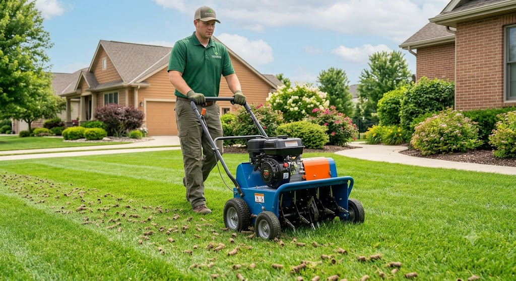 Lawn aeration service in Las Vegas