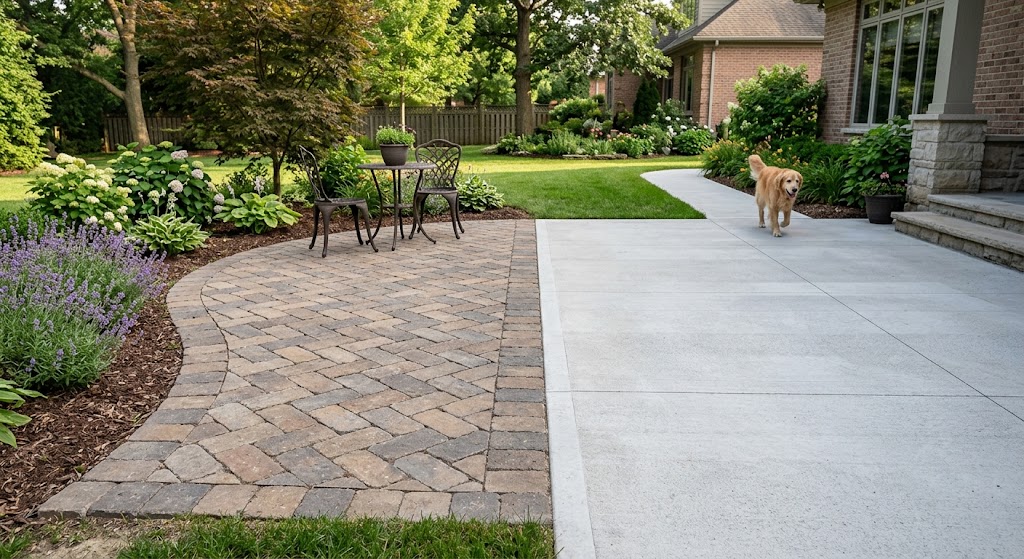 Paver vs concrete, which is right for your yard