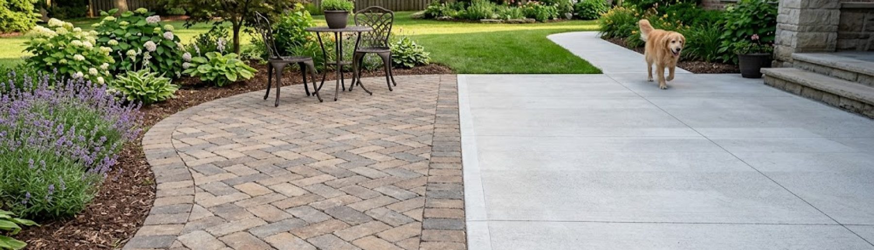 Paver vs concrete, which is right for your yard